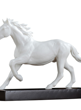 工艺动物客厅卧室骏马德化陶瓷