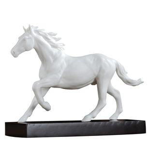 德化陶瓷招财马 动物马客厅卧室办公室装饰工艺礼品摆件 马到成功