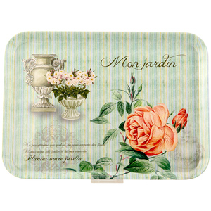 密胺托盘家用放茶杯长方形塑料果盘茶盘创意欧式风餐盘水杯收纳盘