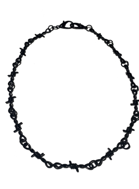 美少年蹦迪土酷芒刺百搭潮牌项链