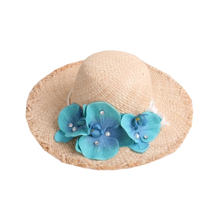 包邮海边度假小沿边拉菲草草编帽子沙滩帽女款遮阳帽手工草帽