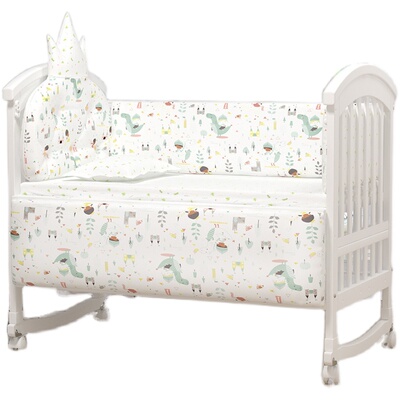 爱里奇挡布防撞拼接可拆洗婴儿床