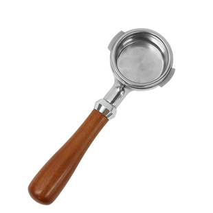 咖啡无底手柄实木辣妈半自动咖啡机诺瓦58mm冲煮头通用配件含粉碗