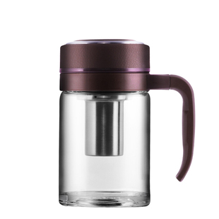 万象高档单层玻璃杯正品带手柄耐热加厚官方办公室家用泡茶杯U211