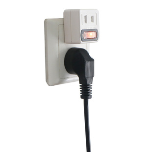 创意超薄一分三转二2插头电源酒店转换器带开关插排两孔无线家用