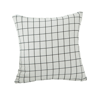 北欧抱枕靠垫现代简约黑白灰色条纹几何格子抱枕套客厅沙发靠枕垫