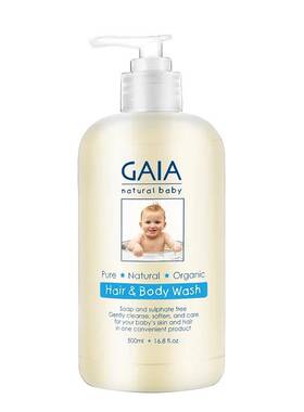 澳洲GAIA 婴儿洗发沐浴二合一 有机天然温和配方 500ml