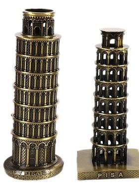 pisa意大利比萨斜塔金属工艺品