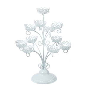 新款 欧式 铁艺 白色蛋糕架 杯子蛋糕展示架 蛋糕架 11杯婚庆