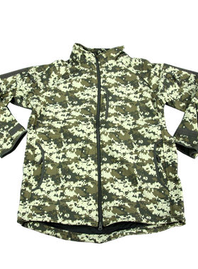 立领鲨鱼皮秋冬季户外透气训练服