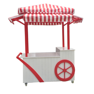 木售货车实木手推花车景区影城移动售卖车木奶茶车商场摊位小吃车