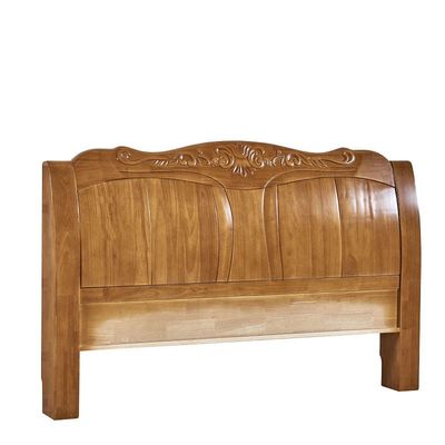 实木现代简约欧式烤漆米白床头板