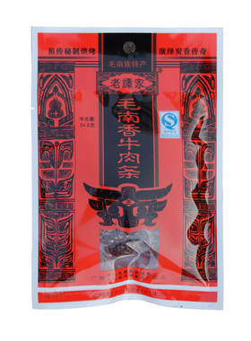 广西特产环江老谭家毛南香牛肉条牛肉干 34.8克*6包