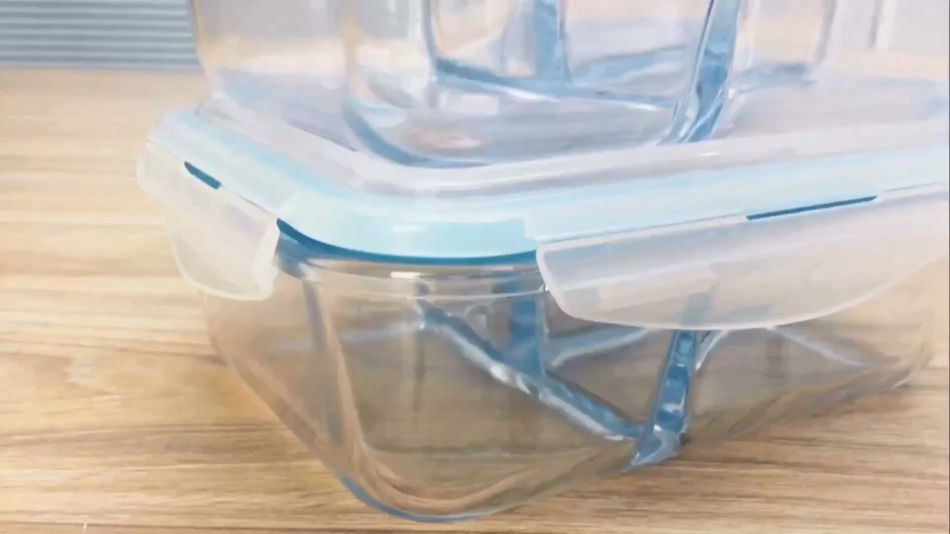 Microwave Safe Glass Meal Prep Containers With Cutlery Lid Buy Meal