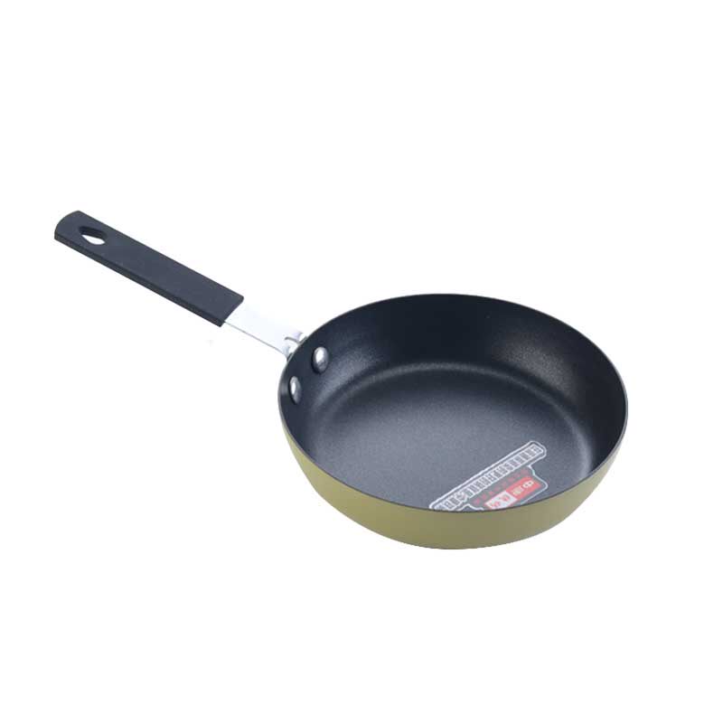 迷你煎盘平底不粘锅牛排煎锅14cm/16cm煎蛋小锅电磁炉燃气灶通用