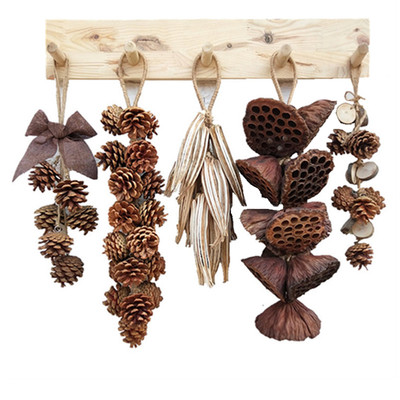 diy圣诞装饰森林宝贝复古松果