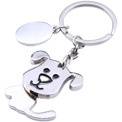 金属小狗钥匙扣可爱创意定制礼物