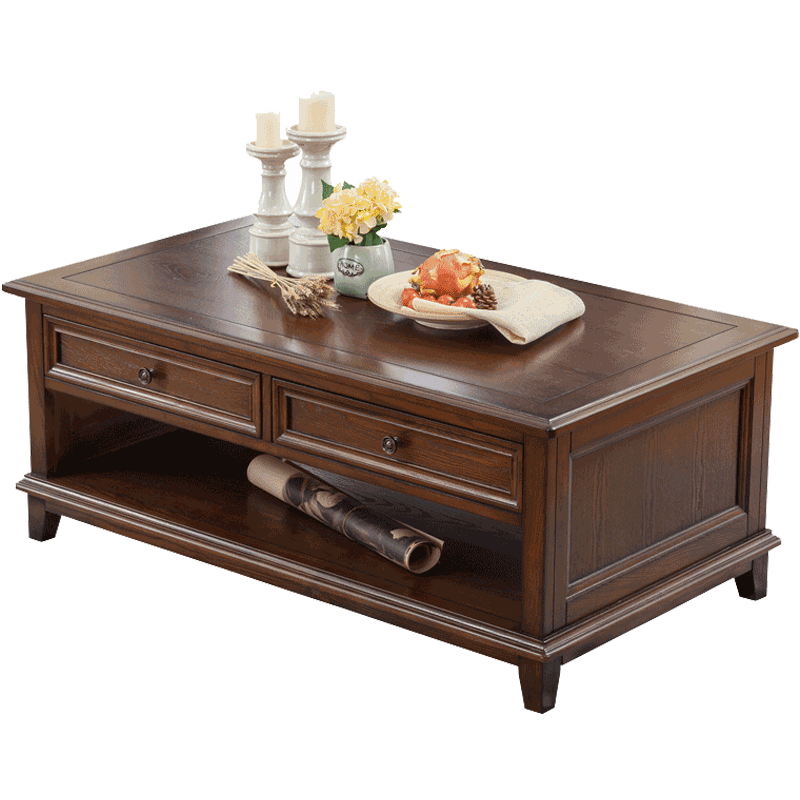 白蜡木美式乡村美式小户型咖啡茶桌口碑评测啥样?买后三个月使用谈缺点！