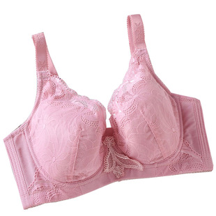 美芬琪844超薄无海绵聚拢调整型文胸大码内衣 D罩杯胖MM 性感蕾丝