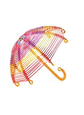 多彩色花伞铝线手工艺diy装饰品