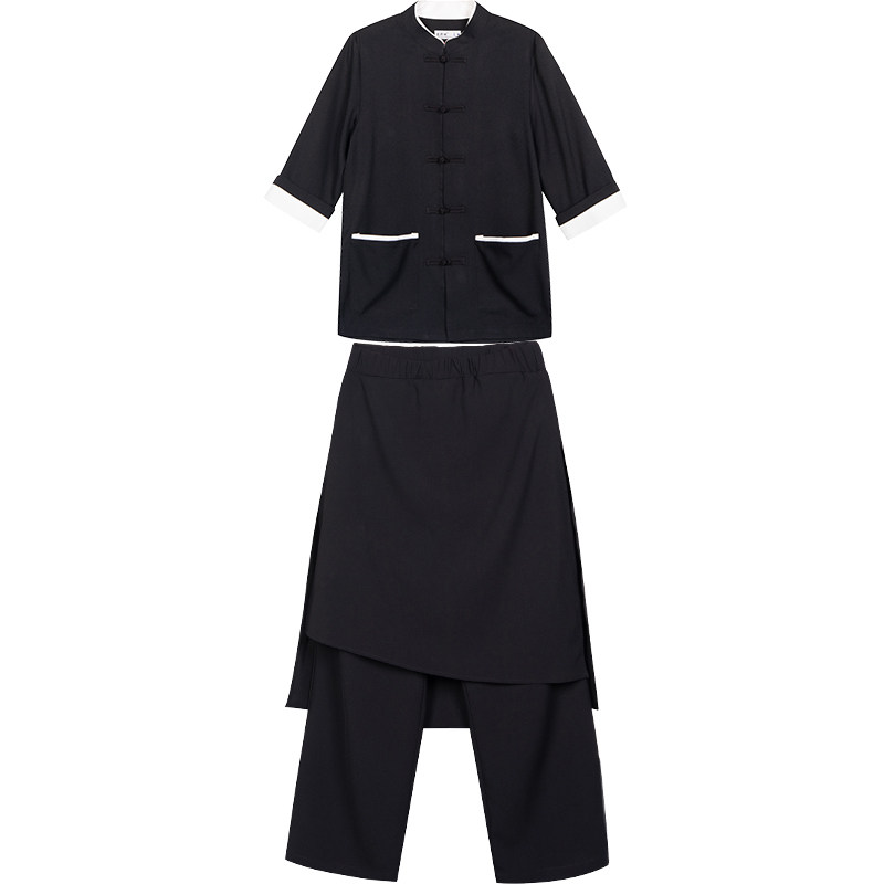 新款新款中式餐厅服务员工作服