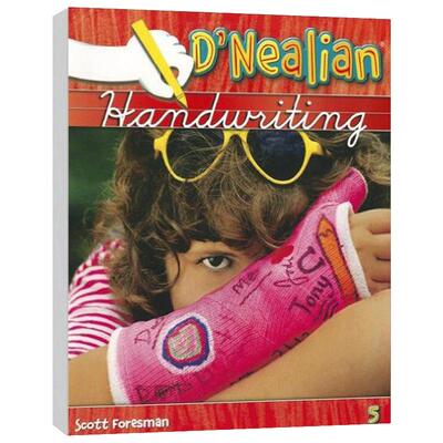 包邮培生原版进口英文原版欧美国际小学主流书法书写教材 D'Nealian Handwriting 学生用书 GradeK 23456