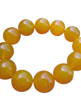 男士时尚风情侣单圈宝石黄玛瑙