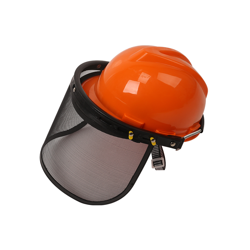 割草机面罩 割灌打草机伐木锯网状防护防爆防飞溅头盔 油锯安全帽