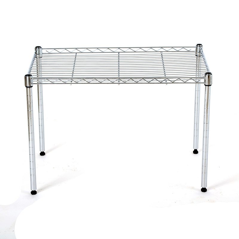 置物架单层DIY自由组合 网格层架 配套架子19mm管径中管网片 包邮