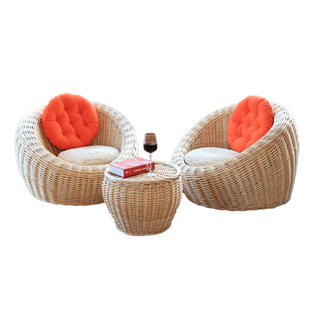 特价创意阳台藤编椅子懒人沙发田园时尚榻榻米单人休闲组合简约