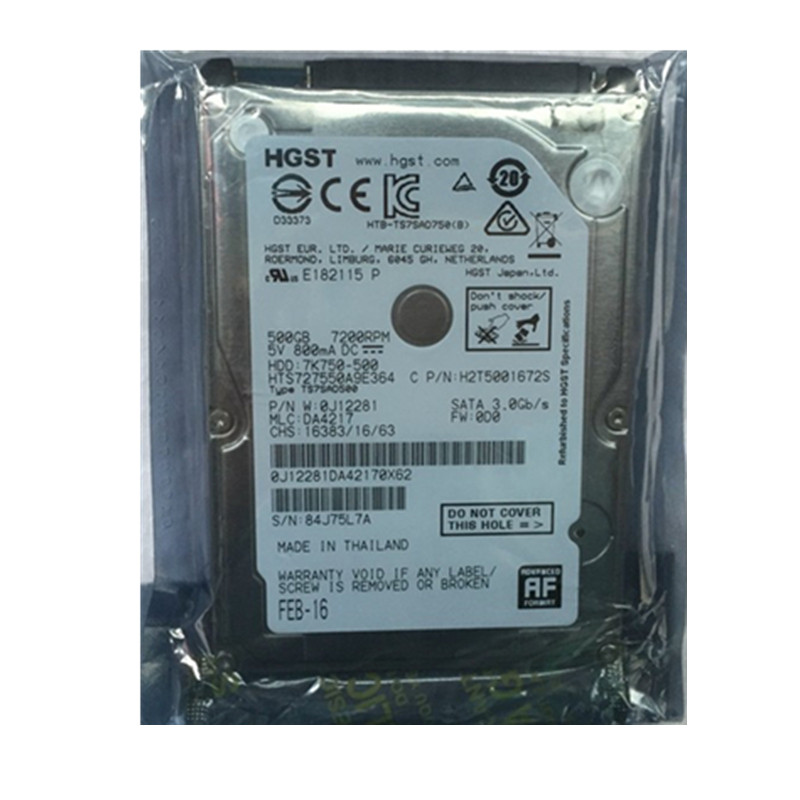 全新7200转日立500G笔记本硬盘