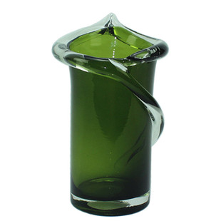 花瓶30cm高好运彩色摆件富贵竹水生百合玻璃工艺办公桌台面装饰品