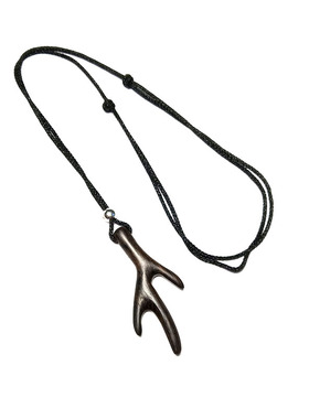 手工鹿角短款吊坠生日礼物银项链