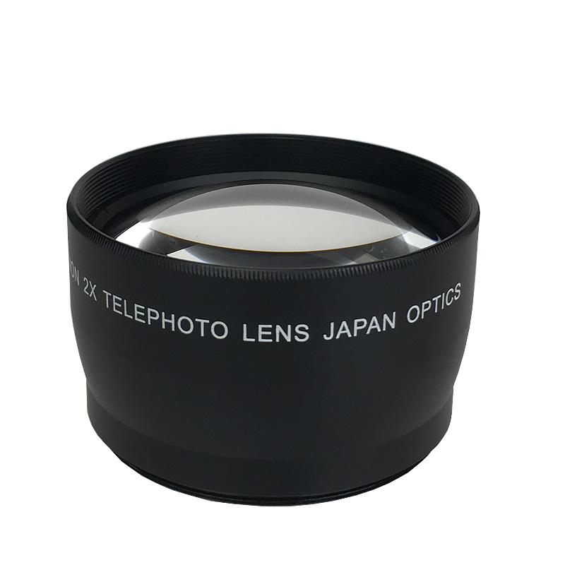 55MM 2X倍增距镜 相机附加镜头 望远镜适用尼康或索尼55mm18-55等