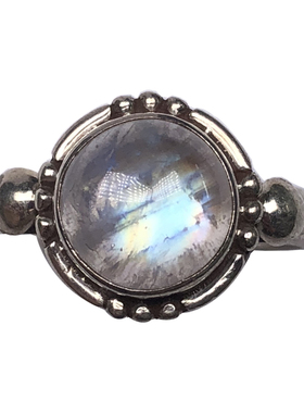 重磅推荐925银镀金彩欧泊戒指