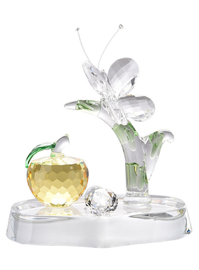 水晶蝴蝶汽车酒柜工艺品小礼物