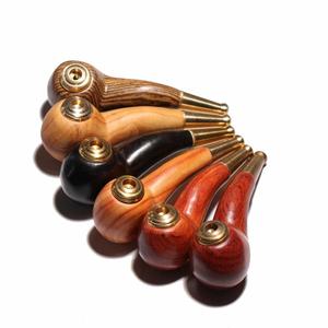 实木烟斗可拆卸清洗型过滤器红檀崖柏紫檀柳虎皮纹烟嘴烟斗包邮