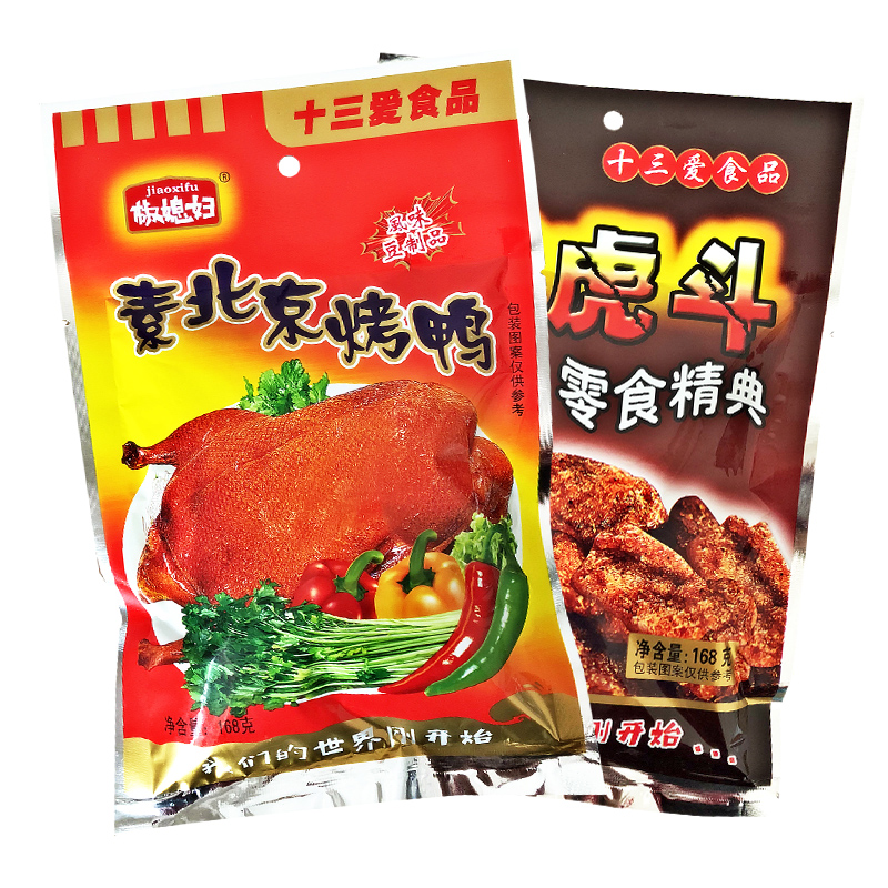 椒媳妇风味豆制品 143g龙虎榜北京烤鸭辣条*5包素食怀旧零食包邮