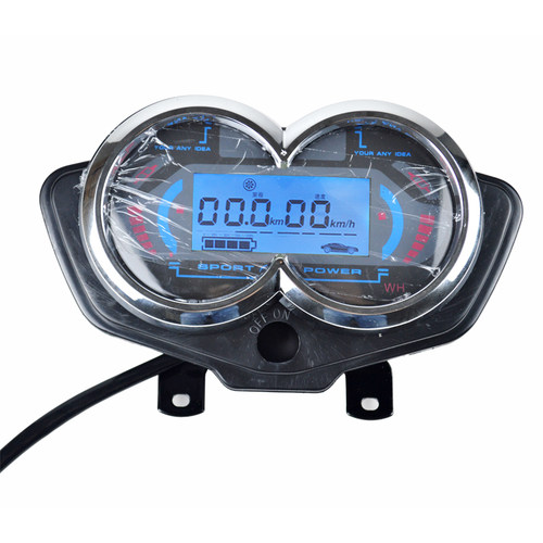电动三轮车仪表总成速度表电量表48v60v通用电动车液晶仪表盘72V