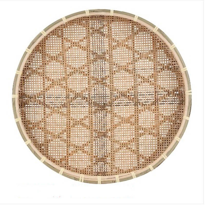 竹编 竹制品 竹匾 茶叶末筛竹购物篮