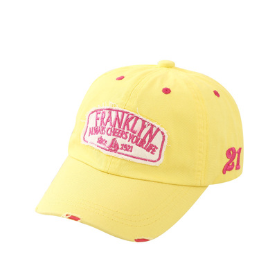 baby穿搭糖果色防晒春季鸭舌帽子