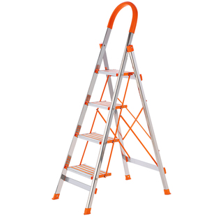 福瑞嘉不锈钢家用梯子折叠室内铝合金人字梯伸缩工程爬四五步扶梯