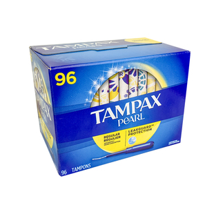 现货加拿大Tampax丹碧丝导管式姨妈棒卫生棉条96支普通/超大流量