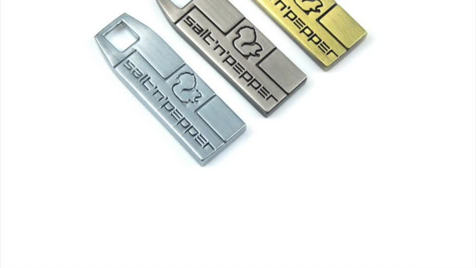 Customized Logo Metal Zipper Slider Embossed Metal Zipper Puller