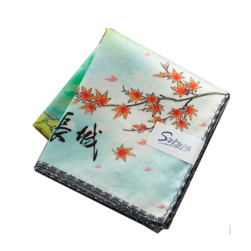 【酷帕】手绢中华民俗艺术版画柔软吸汗全棉方巾手帕 纯棉