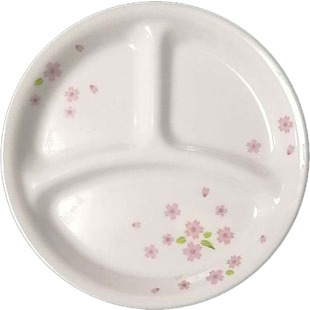 美国进口康宁耐热玻璃餐具樱花鱼盘果盘深浅汤碟长条方盘分割餐盘