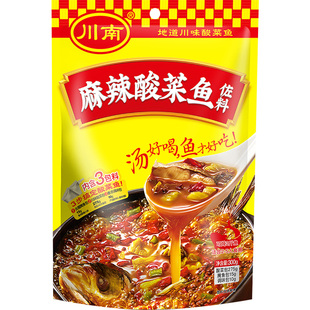 川南麻辣酸菜鱼佐料300g袋装正宗四川味火锅底料重庆水煮鱼调料包