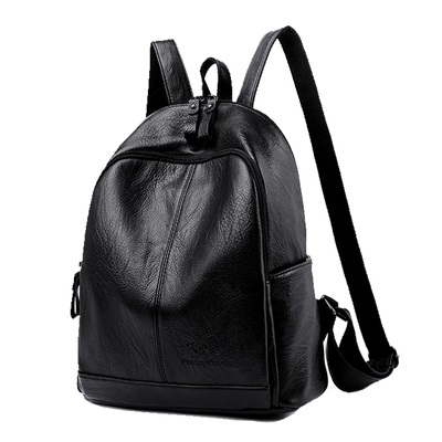 新款牛皮女士旅游防盗轻便书包