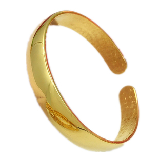 经典铜镀金越南沙金仿黄金实心光面手镯结婚饰品金店同款道具镯子