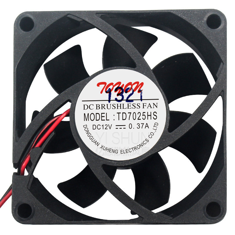 散热器烘干机TONON TD7025HS 12V 0.37A 7cm艾美特干衣机配件风扇